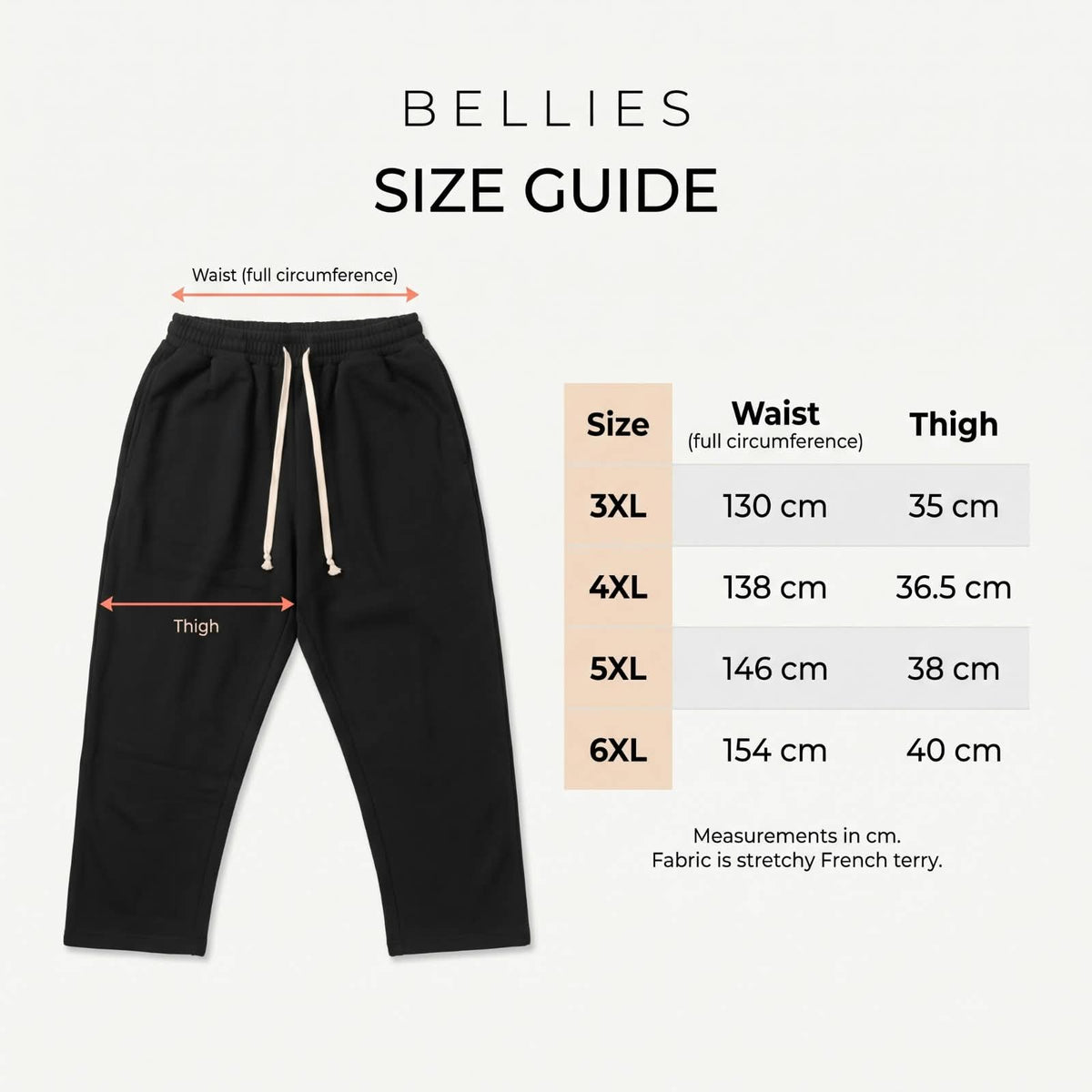 Bellies Premium French Terry Sweatpants